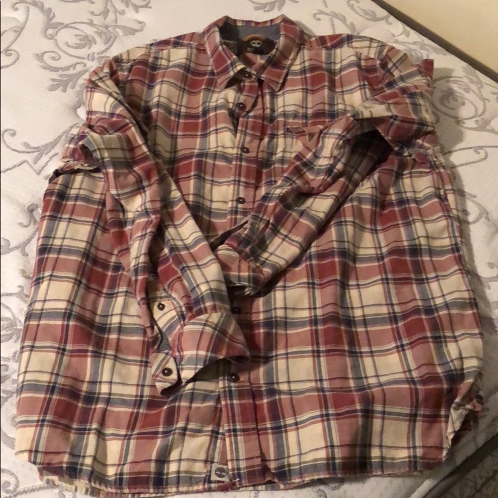 Men’s timberland  button down shirt